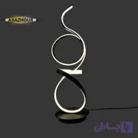 آباژور رومیزی مدرن LED خمیده با ریموت کنترل کد RM110