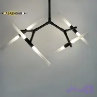 لوستر مدرن 8 شلعه با بدنه آلومینیوم و اکریلیک کد CM418