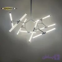 لوستر مدرن 16 شلعه LED با بدنه آلومینیوم کد CM422