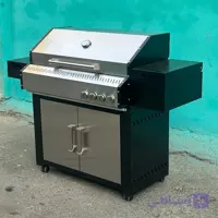 باربیکیو نما استیل با کابین مدل BOMIYA