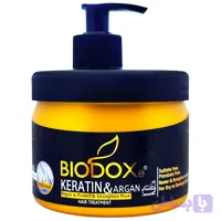 ماسک مو داخل حمام بیوداکس حاوی کراتین و روغن ارگان ۵۰۰میل