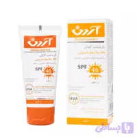 کرم ضد آفتاب آردن spf46 رنگی مناسب پوستهای معمولی و حساس حجم ۵۰ میل۵۰