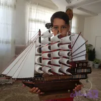 کشتی چوبی مدل دزدان دریایی کارائیب مدل ۶۰سانت