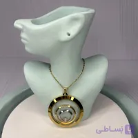 گردنبند دایره و نگین
