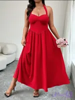 پیراهن گره ای قرمز دلبر برند: shein سایز: 40/42