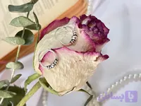 گوشواره حلقه ای سیاه قلم نقره 925