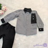 پیراهن شلوار بچگانه پسرانه مناسب پاییز کد 1020
