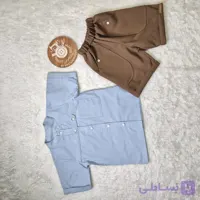 پیراهن شلوارک بچگانه پسرانه مدل اسپرت مناسب بهار و سفر کد 1016