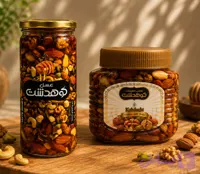 عسل مکسرات طبیعی کوهدشت خرید عسل مغزیجات با کمترین قیمت