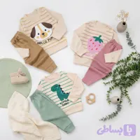 ست بلوز و شلوار راحتی طرح خرگوش سایز ۳۵ و ۴۰ و ۴۵ (کد AZ2FH)