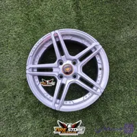 4 عدد رینگ اروند چرخ VOSSEN نقره‌ای سایز 15 + 4 عدد هدیه ژل ضد پنچری