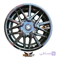 رینگ خرچنگی اروند چرخ 4 عدد سایز ۱۵ مشکی + ۵ عدد ژل ضد پنچری هدیه