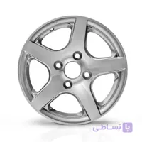 رینگ 5 پره اروند چرخ مدل IK004 نقره‌ای سایز 15 اینچ قیمت 1 عدد