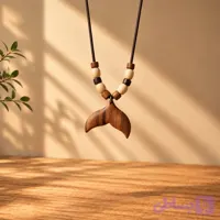 گردنبند چوبی دم وال