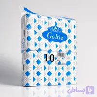دستمال کاغذی 200 برگ دولا اقتصادی گلریز پک 10 تایی -عمده کارتنی