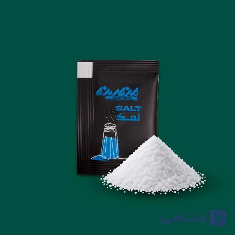 ساشه نمک تک نفره وزن 1 گرم کارتن 5000 تایی