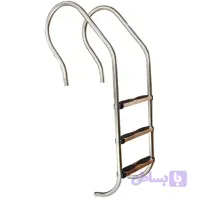 نردبان استخر3 پله با کف پله استیل ( استیل 304 ضدزنگ مدل کلاب )