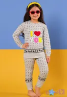 بلوز شلوار دخترانه با طرح شیت LOVE