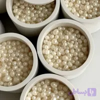 شمع مروارید دستساز همراه با فیتیله
