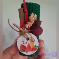 شمع بیزوکس یلدایی با تزئین انار و فال حافظ