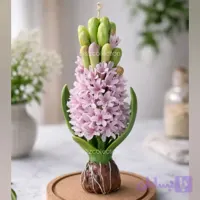 شمع گل سنبل دست‌ساز