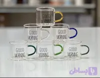 شات پیرکس گودمورنینگ دسته رنگی مجموعه ۶ عددی