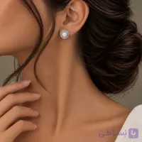 گوشواره مروارید دار دایره ای