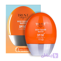 ضدآفتاب دیپ فیوژن واتر(فلوئیدی) spf 50 برند تراست اسمارت(مناسب انواع پوست حتی پوست‌های حساس)