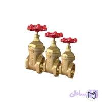 شیر فلکه کشویی 3 اینچ برنجی سامین