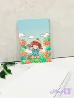 دفتر 80 برگ طرح گل و دختر