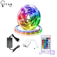 ریسه RGB چیپ 5050 به همراه ریموت طول 5 متر