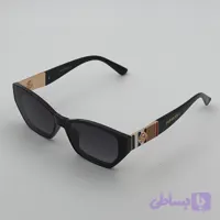 عینک آفتابی باربری کد 7243 رنگ مشکی لنز مشکی تدریجی