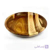 کاسه چوبی دهنه باز بدون پایه 35 سانت