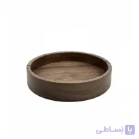 کاسه چوبی دهنه باز بدون پایه 30 سانت