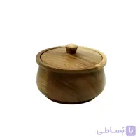 قندان لبه دار چوب گردو