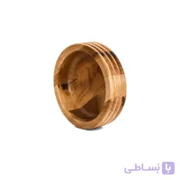 کاسه چوبی استوانه بدون پایه 20 سانت