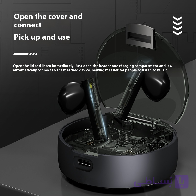 ایرپاد شیشه ای مدل Wireless Bluetooth Stereo Headset V300