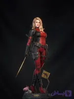 🔥💥 فیگور لیدی ددپول (Lady Deadpool / Wanda Wilson) مارول | ارتفاع 40 سانتی‌متر | جنس PLA+