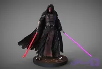 ⚔️🌌 فیگور دارث ریون (Darth Revan) جنگ ستارگان | ارتفاع 30 سانتی‌متر | جنس PLA+