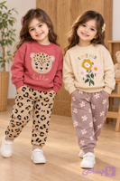 ست بلوز و شلوار دخترانه (کد N053M)