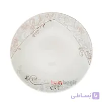 بشقاب سوپ خوری 21 چینی توس طرح تاماس خاکستری