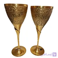 گیلاس خوری برنزی هندی جفتی شنلی