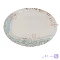 دیس 35 چینی توس طرح داستر فیروزه ای