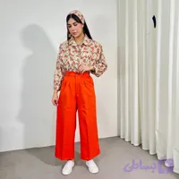 ست شومیز و شلوار زنانه طرح دار کد 1515