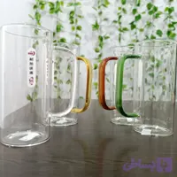 لیوان اسموتی پیرکس گرد ۳۸۰ میل برند دلی