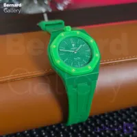 ساعت مچی اودمارپیگه سواچ رویال پاپ Audemars Piguet x Swatch | Royal Pop GREEN EIGHT به همراه بند مچی