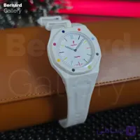 ساعت مچی اودمارپیگه سواچ رویال پاپ Audemars Piguet x Swatch | Royal Pop HUIT BLANC به همراه بند مچی