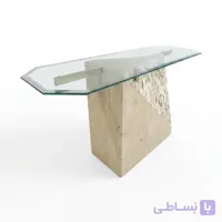 پایه میز سنگی تراورتن مدرن مدل آنتیک