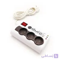 محافظ برق امگا 3 خانه 3 متری ارت دار یخچالی مدل P3100