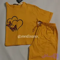 ست کراپ شلوارک زنانه باریش گلدن ترک